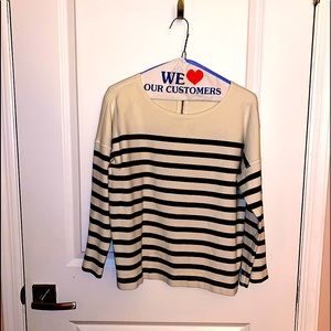💙J. Crew Striped Cotton Boatneck Top Style E7682